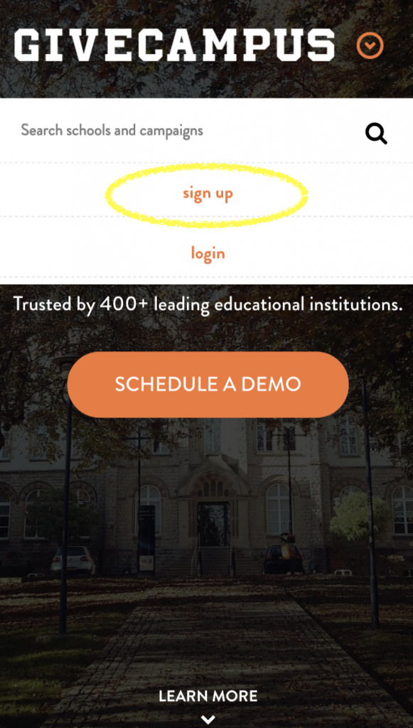 Photo of GiveCampus Platform