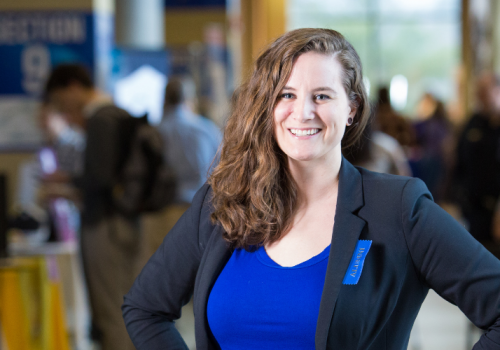 Photo of Alumna at Career Event